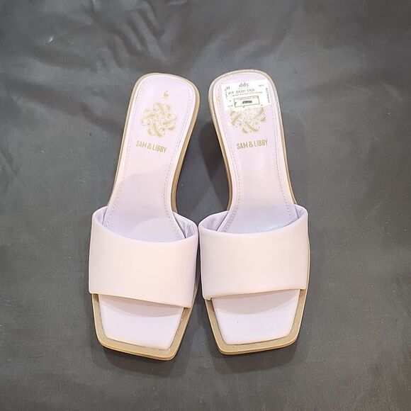 BRAND NEW SAM &LIBBY OPEN SQUARE TOE ROUND HEEL SANDAL - Picture 3 of 15